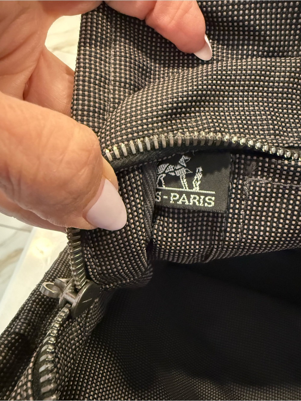 Hermès grey Canvas Tote Bag - Picture 5 of 6